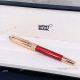 2020 Replica Mont Blanc Le Petit Prince Rose Gold Cap Red Rollerball Pen (4)_th.jpg